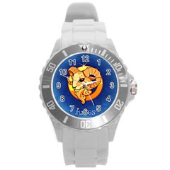 Zodiac Aries Round Plastic Sport Watch (l) by Mariart