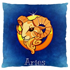 Zodiac Aries Large Cushion Case (one Side) by Mariart