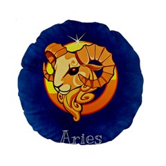 Zodiac Aries Standard 15  Premium Round Cushions by Mariart