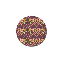 Floral Pattern Golf Ball Marker