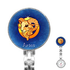 Zodiac Aries Stainless Steel Nurses Watch by Mariart