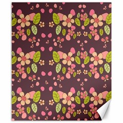 Floral Pattern Canvas 8  X 10  by Valentinaart