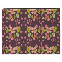 Floral Pattern Cosmetic Bag (xxxl)  by Valentinaart