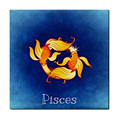 Zodiac Pisces Tile Coasters by Mariart