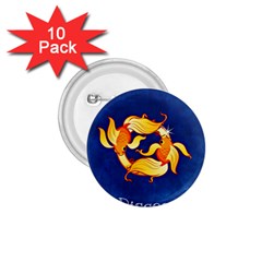 Zodiac Pisces 1 75  Buttons (10 Pack)