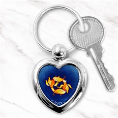 Zodiac Pisces Key Chains (heart)  by Mariart