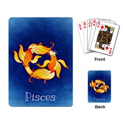 Zodiac Pisces Playing Card by Mariart