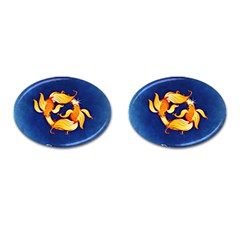 Zodiac Pisces Cufflinks (oval) by Mariart