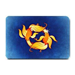 Zodiac Pisces Small Doormat  by Mariart