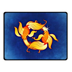 Zodiac Pisces Fleece Blanket (small) by Mariart