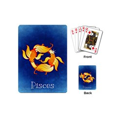 Zodiac Pisces Playing Cards (mini)  by Mariart