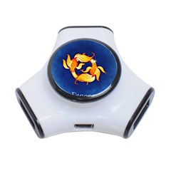 Zodiac Pisces 3-port Usb Hub by Mariart