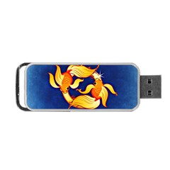 Zodiac Pisces Portable Usb Flash (one Side) by Mariart