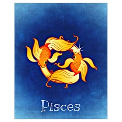 Zodiac Pisces Drawstring Bag (small) by Mariart