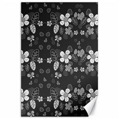 Floral Pattern Canvas 24  X 36  by Valentinaart