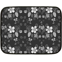 Floral Pattern Fleece Blanket (mini) by Valentinaart