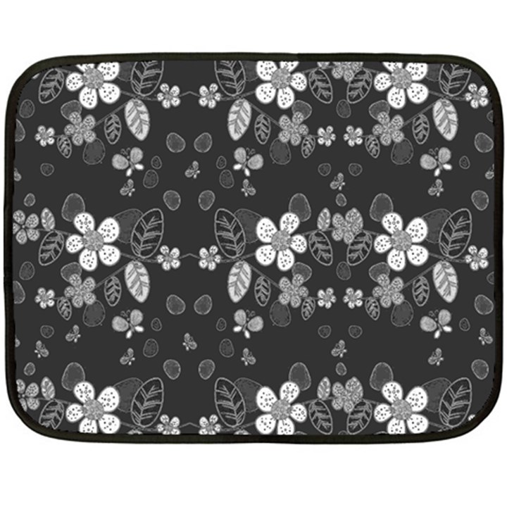 Floral pattern Fleece Blanket (Mini)