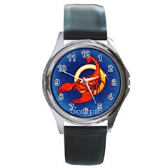 Zodiac Scorpio Round Metal Watch by Mariart