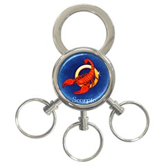 Zodiac Scorpio 3-Ring Key Chains