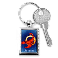 Zodiac Scorpio Key Chains (rectangle)  by Mariart