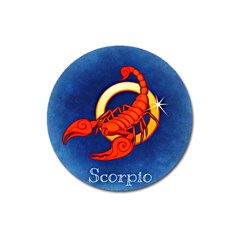 Zodiac Scorpio Magnet 3  (Round)