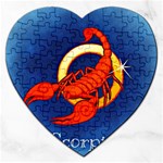 Zodiac Scorpio Jigsaw Puzzle (Heart) Front