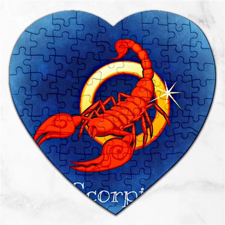 Zodiac Scorpio Jigsaw Puzzle (Heart)