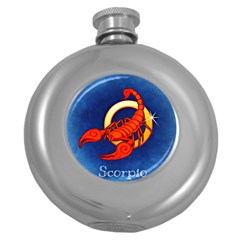 Zodiac Scorpio Round Hip Flask (5 oz)