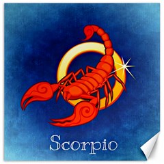 Zodiac Scorpio Canvas 12  x 12  