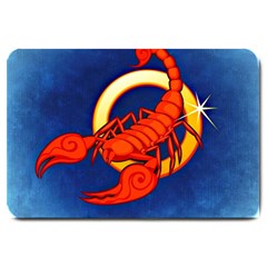 Zodiac Scorpio Large Doormat  by Mariart