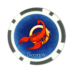 Zodiac Scorpio Poker Chip Card Guard (10 pack)