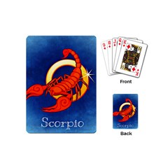 Zodiac Scorpio Playing Cards (mini)  by Mariart