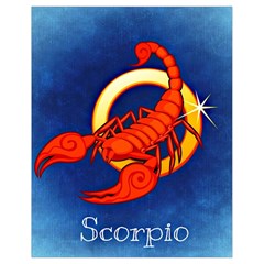 Zodiac Scorpio Drawstring Bag (small) by Mariart