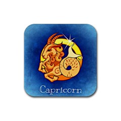 Zodiac Capricorn Rubber Coaster (square)  by Mariart