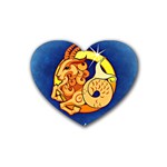 Zodiac Capricorn Heart Coaster (4 pack)  Front