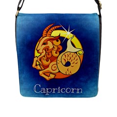 Zodiac Capricorn Flap Messenger Bag (l)  by Mariart