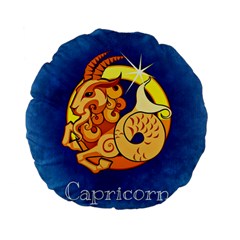 Zodiac Capricorn Standard 15  Premium Flano Round Cushions by Mariart