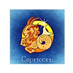 Zodiac Capricorn Small Satin Scarf (Square) Front