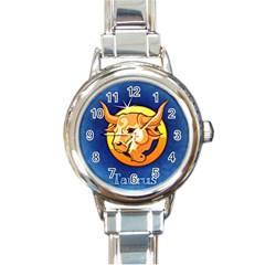 Zodiac Taurus Round Italian Charm Watch