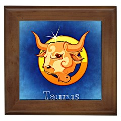 Zodiac Taurus Framed Tiles