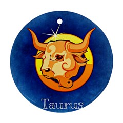 Zodiac Taurus Ornament (round) by Mariart