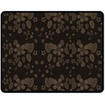 Floral pattern Double Sided Fleece Blanket (Medium)  58.8 x47.4  Blanket Front