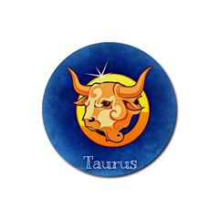 Zodiac Taurus Rubber Coaster (round) 