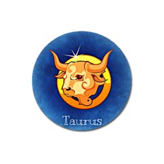 Zodiac Taurus Magnet 3  (round) by Mariart