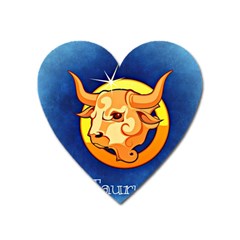 Zodiac Taurus Heart Magnet by Mariart