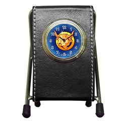 Zodiac Taurus Pen Holder Desk Clocks