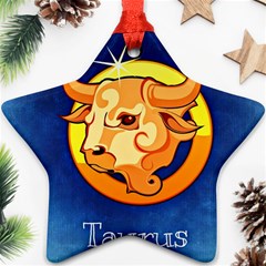 Zodiac Taurus Star Ornament (two Sides) by Mariart