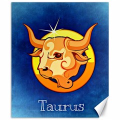 Zodiac Taurus Canvas 8  X 10 