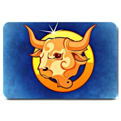 Zodiac Taurus Large Doormat  by Mariart