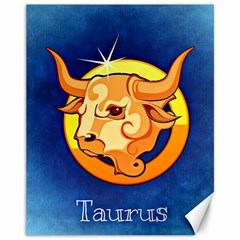 Zodiac Taurus Canvas 11  X 14   by Mariart